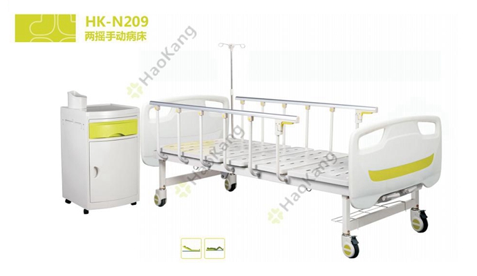 兩搖手動醫(yī)療床HK-N209 兩搖手動醫(yī)療床HK-N209